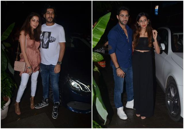 Mohit Marwah and Arjaan Jain with their respective wife and fiancee at the bash. Mohit Marwah and Arjaan Jain with their respective wife and fiancee at the bash.