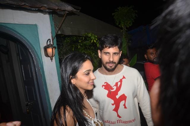 Kiara Advani with Sidharth Malhotra. Kiara Advani with Sidharth Malhotra.