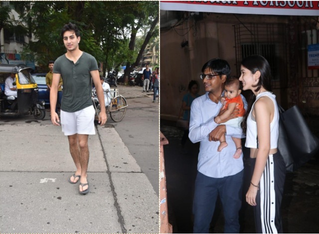 Ibrahim Ali Khan and Shanaya Kapoor spotted in Mumbai.