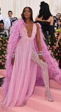 British model Naomi Campbell arrives for the 2019 Met Gala at the Metropolitan Museum of Art on May 6, 2019, in New York. (Photo by ANGELA WEISS / AFP) (AFP) British model Naomi Campbell arrives for the 2019 Met Gala at the Metropolitan Museum of Art on May 6, 2019, in New York. (Photo by ANGELA WEISS / AFP) (AFP)