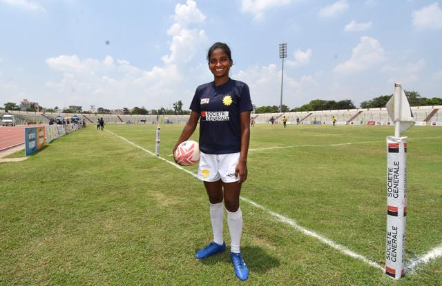 Hupi Majhi says her whole village welcomed her home with garlands after the team’s first international game last year. (Parwaz Khan / HT Photo) Hupi Majhi says her whole village welcomed her home with garlands after the team’s first international game last year. (Parwaz Khan / HT Photo)