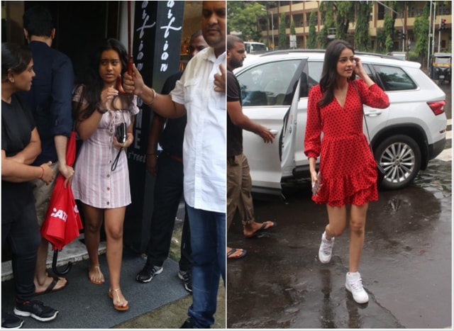 Nysa Devgn and Ananya Pandey at Bastian restaurant.