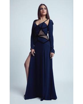 Sonakshi Sinha in a floor-length gown with strappy detailing. (Instagram/Sonakshi Sinha) Sonakshi Sinha in a floor-length gown with strappy detailing. (Instagram/Sonakshi Sinha)