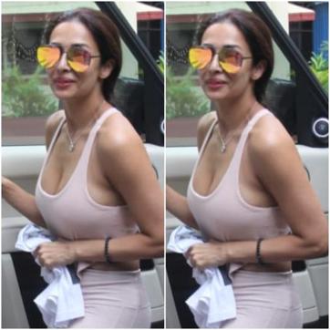 Malaika Arora at the gym. Malaika Arora at the gym.