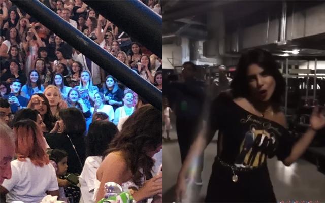 Priyanka Chopra enjoys herself at the Jonas Brothers’ Happiness Begins Tour concert in Miami. (Instagram) Priyanka Chopra enjoys herself at the Jonas Brothers’ Happiness Begins Tour concert in Miami. (Instagram)