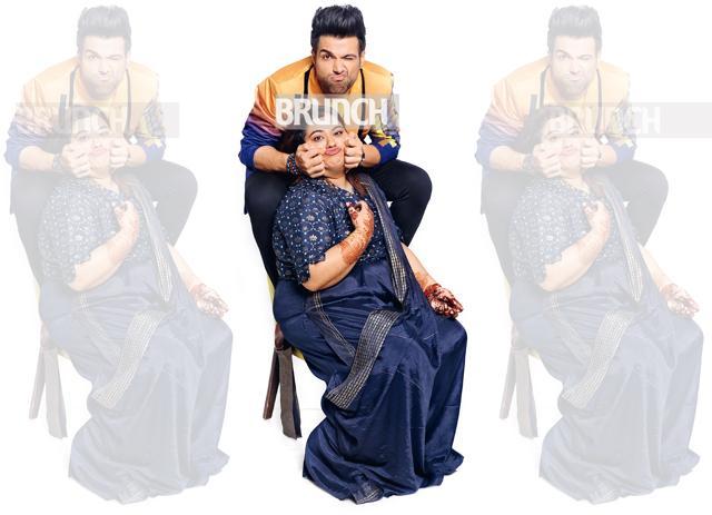 Heena has saved Rithvik when their mom found things in his pocket that shouldn’t be seen by her (On Rithvik: Blazer, Umang Mehta, T-shirt, Being Human; Tommy Hilfiger; shoes, Heel & Buckle London; accessories, BeBajrang. On Heena: Outfit, Shambhavi Gandhi; jewellery, Kiara Jewels ) (Shivangi Kulkarni) Heena has saved Rithvik when their mom found things in his pocket that shouldn’t be seen by her (On Rithvik: Blazer, Umang Mehta, T-shirt, Being Human; Tommy Hilfiger; shoes, Heel & Buckle London; accessories, BeBajrang. On Heena: Outfit, Shambhavi Gandhi; jewellery, Kiara Jewels ) (Shivangi Kulkarni)