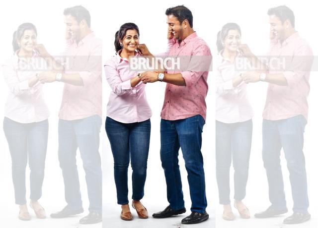 Diya grew up convinced that she needed to take care of her little bro (On Shiv: Shirt, Blackberrys; jeans, Hugo Boss; watch, Audemars Piguet. On Diya: Shirt, Theory, jeans, Gap; shoes, from a market in Australia) (Raj K Raj) Diya grew up convinced that she needed to take care of her little bro (On Shiv: Shirt, Blackberrys; jeans, Hugo Boss; watch, Audemars Piguet. On Diya: Shirt, Theory, jeans, Gap; shoes, from a market in Australia) (Raj K Raj)