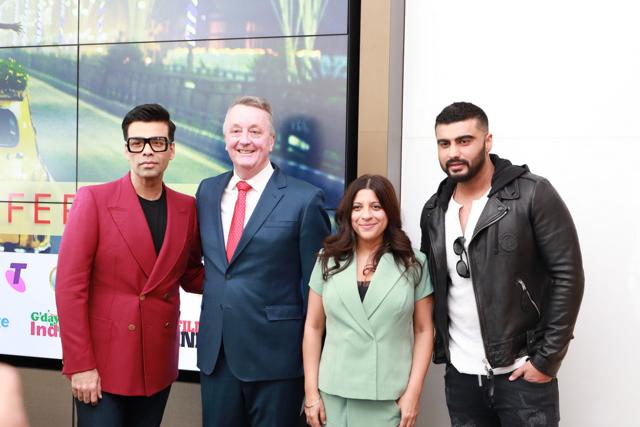 Karan Johar, Zoya Akhtar and Arjun Kapoor at IIFM. Karan Johar, Zoya Akhtar and Arjun Kapoor at IIFM.
