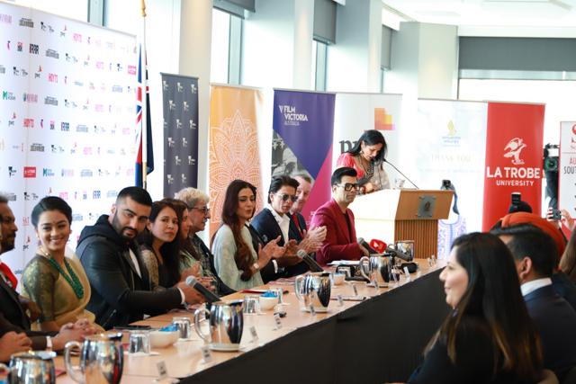 Indian stars and filmmakers at the IIFM. Indian stars and filmmakers at the IIFM.