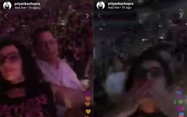 Denise and Paul Kevin Jonas at the Happiness Begins concert. (Instagram) Denise and Paul Kevin Jonas at the Happiness Begins concert. (Instagram)