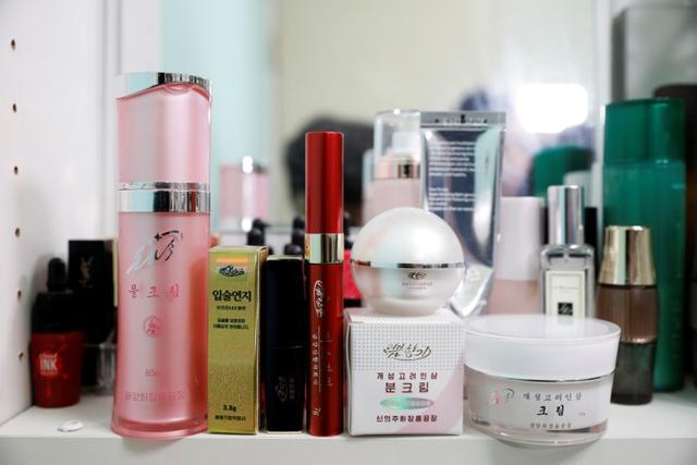 North Korean cosmetic products (front line) are seen on a dressing table in Seoul, South Korea. (REUTERS) North Korean cosmetic products (front line) are seen on a dressing table in Seoul, South Korea. (REUTERS)