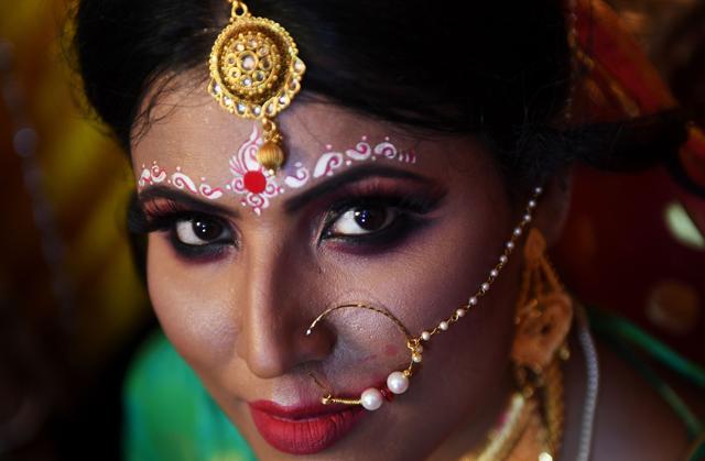 Transgender woman Tista Das, 38, posing for a photograph before her wedding. (AFP File Photo) Transgender woman Tista Das, 38, posing for a photograph before her wedding. (AFP File Photo)