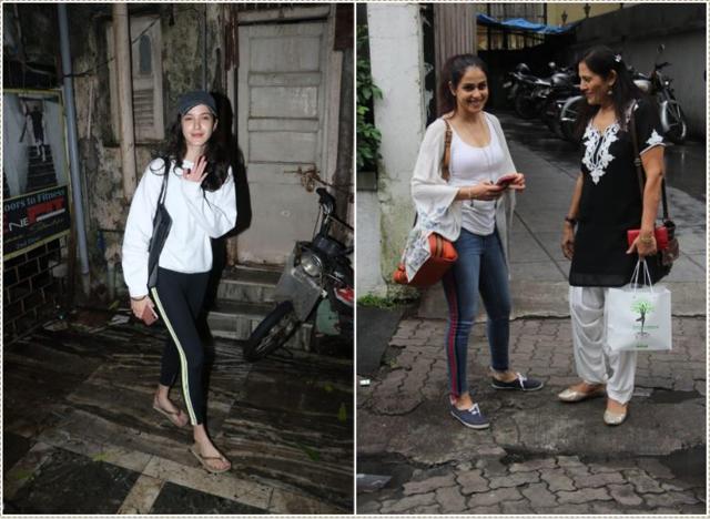 Shanaya Kapoor and Genelia Deshmukh seen in Mumbai.