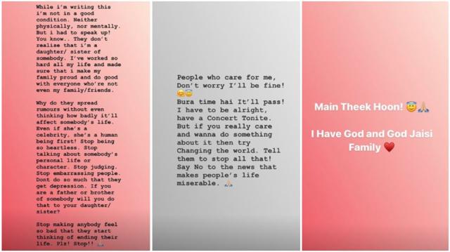 Neha’s posts on Instagram.