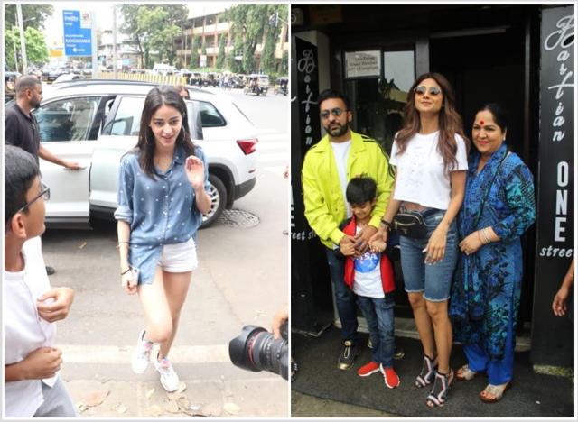 Ananya Pandey and Shilpa Shetty at lunch with family.