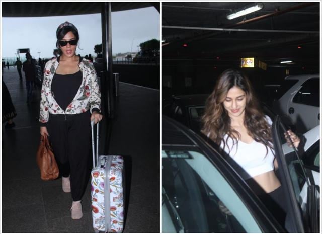 Richa Chadha and Disha Patani at airport.