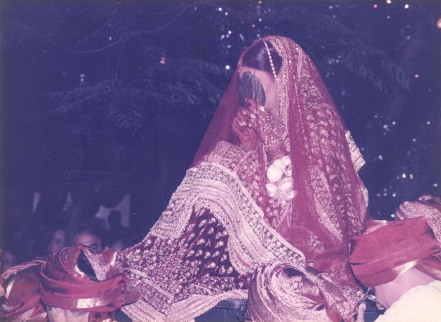 Shweta Bachchan as a bride. Shweta Bachchan as a bride.