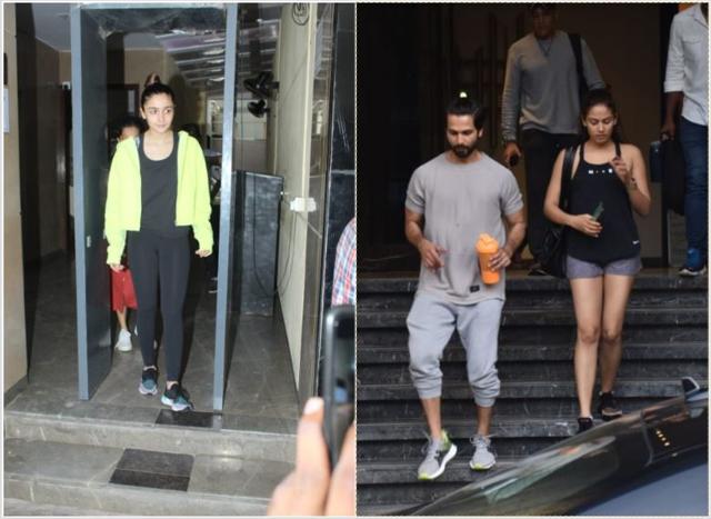 Alia Bhatt, Shahid Kapoor and Mira Rajput spotted in Mumbai.