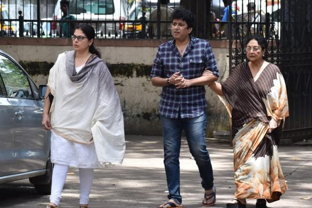 Actor Tabassum arrives at Khayyam’s residence. (Varinder Chawla) Actor Tabassum arrives at Khayyam’s residence. (Varinder Chawla)