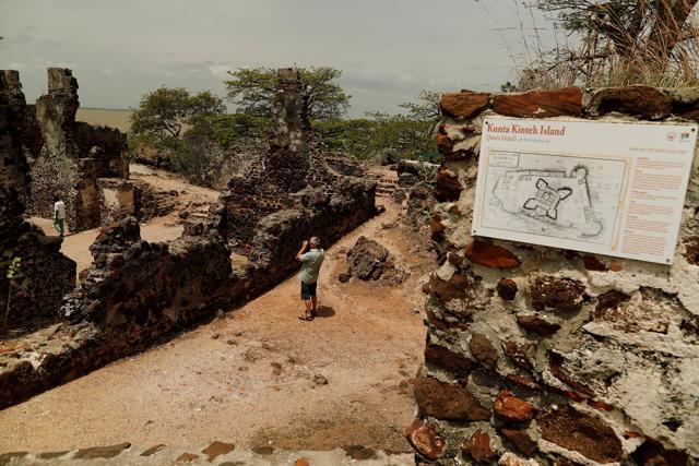 A tourist takes a photograph of ruins on the Kunta Kinte island in the Gambia River, Jufureh near Albreda, on the north bank of Gambia. (REUTERS) A tourist takes a photograph of ruins on the Kunta Kinte island in the Gambia River, Jufureh near Albreda, on the north bank of Gambia. (REUTERS)