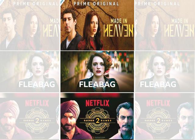 Shows like (from top) Made in Heaven, Fleabag and Sacred Games have content that’s perfect to be consumed in one giant bite! Shows like (from top) Made in Heaven, Fleabag and Sacred Games have content that’s perfect to be consumed in one giant bite!