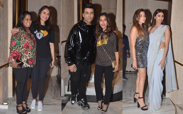 Arpita Khan, Karan Johar, Sophie Choudry, Kanika Kapoor and Daisy Shah at Manish Malhotra’s party. (Varinder Chawla) Arpita Khan, Karan Johar, Sophie Choudry, Kanika Kapoor and Daisy Shah at Manish Malhotra’s party. (Varinder Chawla)