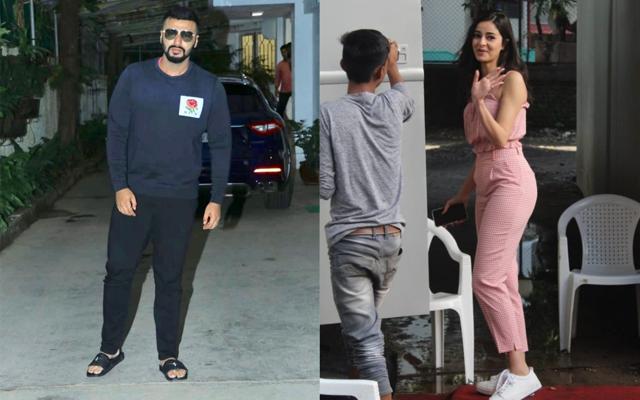 Arjun Kapoor and Ananya Panday at work. (Varinder Chawla) Arjun Kapoor and Ananya Panday at work. (Varinder Chawla)