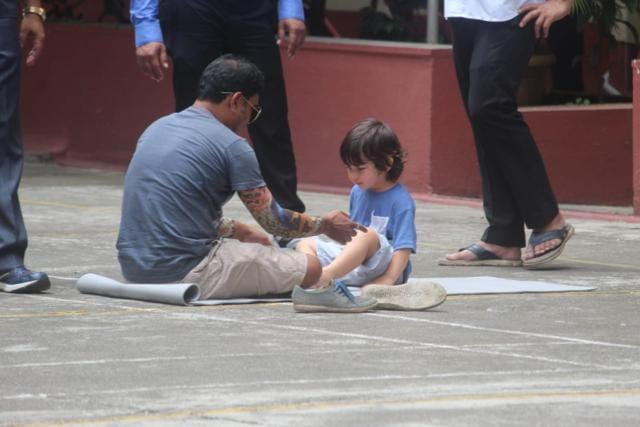 Taimur having fun in Mumbai. (Varinder Chawla) Taimur having fun in Mumbai. (Varinder Chawla)