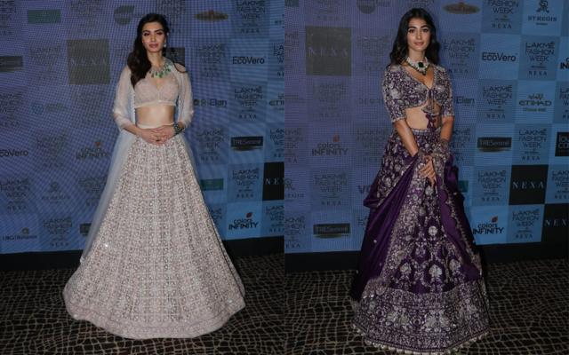 Pooja Hegde and Diana Penty were showstoppers at Lakme Fashion Week. (Varinder Chawla) Pooja Hegde and Diana Penty were showstoppers at Lakme Fashion Week. (Varinder Chawla)