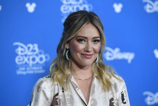 Hilary Duff attends D23 Disney+ Showcase at Anaheim Convention Center. (AFP) Hilary Duff attends D23 Disney+ Showcase at Anaheim Convention Center. (AFP)
