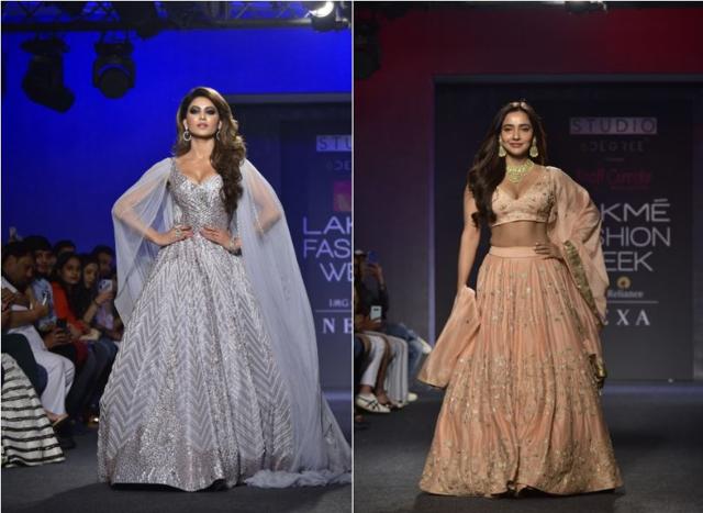Urvashi Rautela and Neha Sharma at LFW.