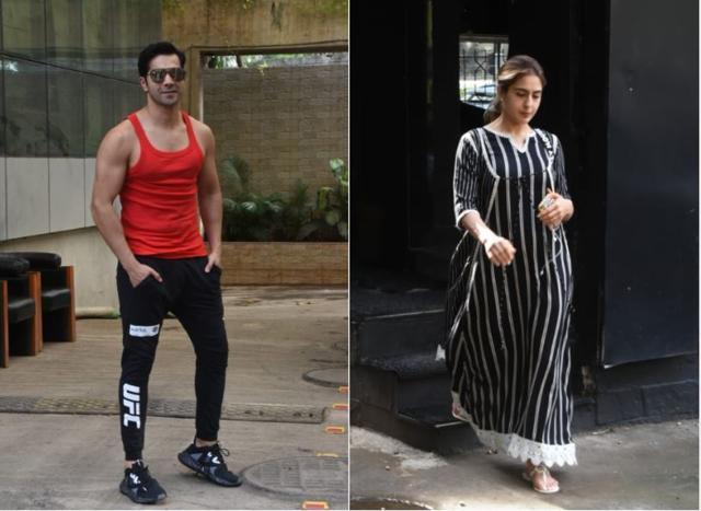 Varun Dhawan and Sara Ali Khan are back in Mumbai after shooting for Coolie No.1 in Thailand.