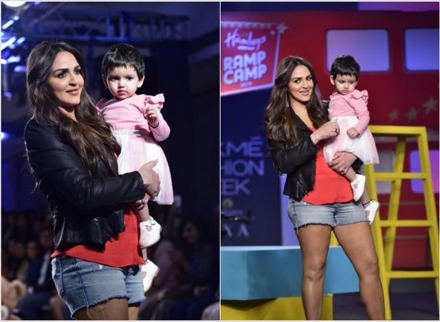 Esha Deol with daughter Radhya at LFW.