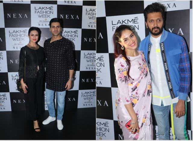 Divyanka Tripathi-Viivek Dahiya and Genelia Deshmukh-Ritesh Deshmukh at LFW.