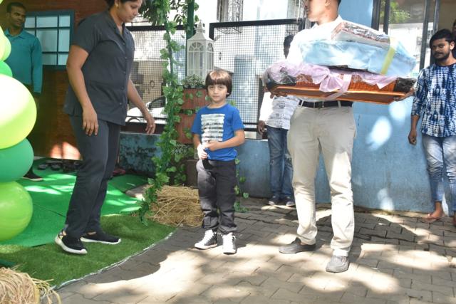 AbRam Khan at the party. AbRam Khan at the party.