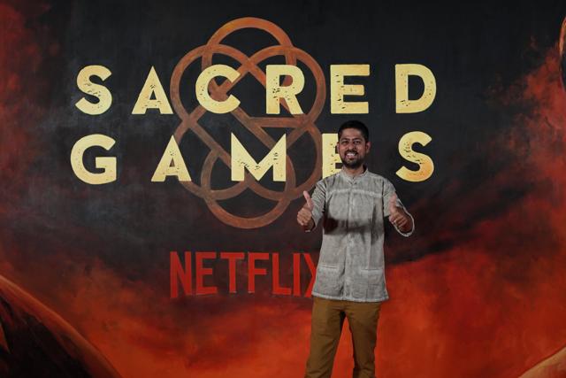 Varun Grover attends the premiere screening of the first season of Sacred Games.