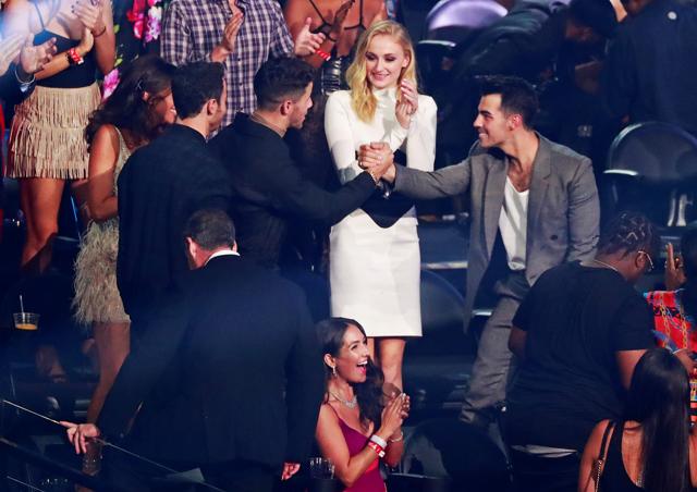 MTV Video Music Awards 2019: Jonas Brothers react after winning the Best Pop Award. (REUTERS) MTV Video Music Awards 2019: Jonas Brothers react after winning the Best Pop Award. (REUTERS)