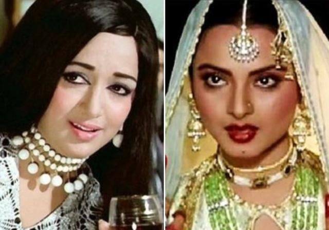 Hema Malini (Seeta Aur Geeta) and Rekha (Umrao Jaan) were south Indians who were big stars in Bollywood. Hema Malini (Seeta Aur Geeta) and Rekha (Umrao Jaan) were south Indians who were big stars in Bollywood.