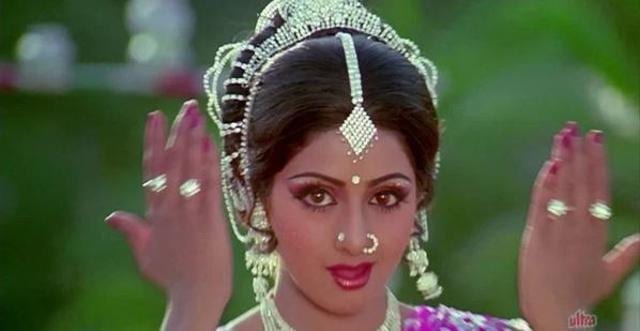 Sridevi in Himmatwala. Sridevi in Himmatwala.
