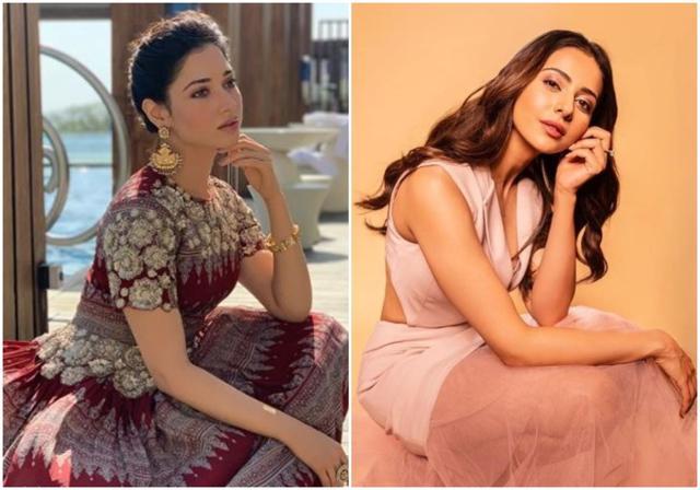 Tamannaah Bhatia and Rakul Preet Singh are big stars in Telugu films. Tamannaah Bhatia and Rakul Preet Singh are big stars in Telugu films.