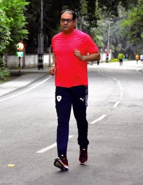 Mohsin Raza, the cricketer-turned-politician and the Muslim face of the Yogi government who says fitness comes naturally to him. (HT Photo ) Mohsin Raza, the cricketer-turned-politician and the Muslim face of the Yogi government who says fitness comes naturally to him. (HT Photo )