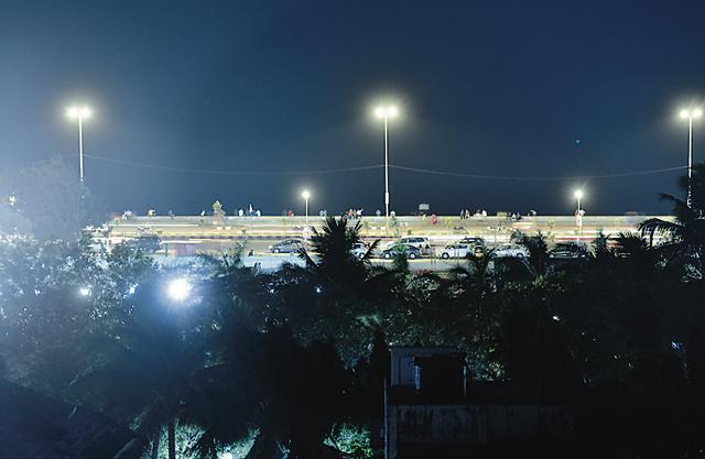 Glaring light pollution created by the Wilson Gymkhana as seen from the Marine Drive promenade overlooking Marine Drive road Anshuman Poyrekar/HT Photo Glaring light pollution created by the Wilson Gymkhana as seen from the Marine Drive promenade overlooking Marine Drive road Anshuman Poyrekar/HT Photo