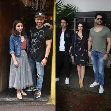Soha Ali Khan, Kunal Kemmu, Tusshar Kapoor and Aftab Shivdasani were also spotted around the city. (Varinder Chawla) Soha Ali Khan, Kunal Kemmu, Tusshar Kapoor and Aftab Shivdasani were also spotted around the city. (Varinder Chawla)