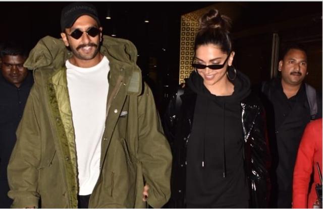 Deepika Padukone, Ranveer Singh return from UK, walk hand in hand at ...