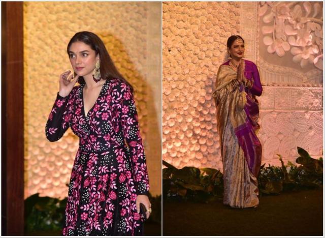 Aditi Rao Hydari and Rekha at the venue.