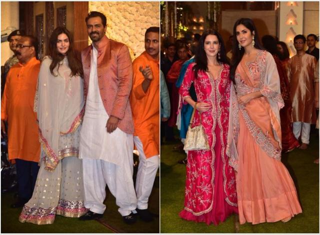 Arjun Rampal with girlfriend Gabriella Demetriades and Katrina Kaif with her sister Isabella.