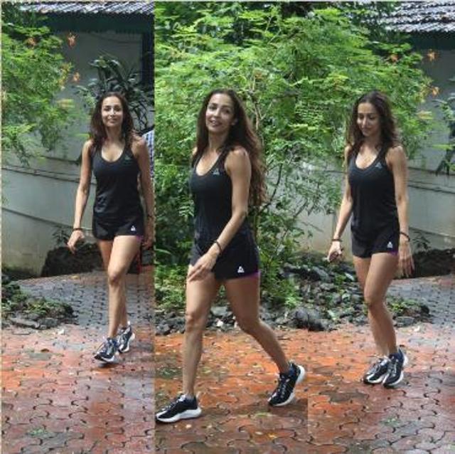 Malaika Arora outside her dance class. (Varinder Chawla) Malaika Arora outside her dance class. (Varinder Chawla)