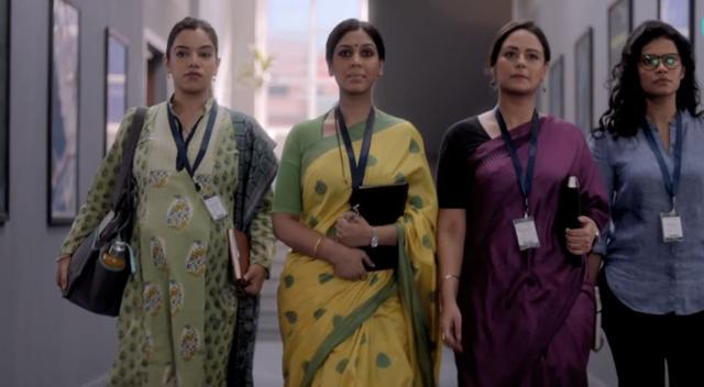 Nidhi Singh, Sakshi Tanwar, Mona Singh and Palomi Ghosh in a still from M.O.M. Mission Over Mars.