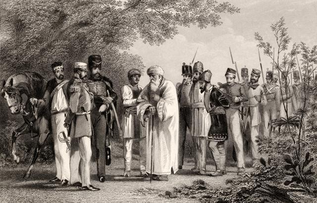 Bahadur Shah Zafar after being captured by East India Company Bahadur Shah Zafar after being captured by East India Company