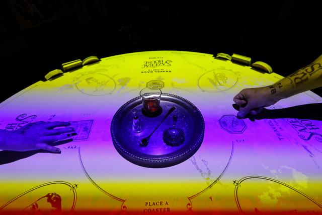 Visitors touch an interactive display during a media preview for the Sazerac house, in New Orleans. (AP Photo/Gerald Herbert) (AP) Visitors touch an interactive display during a media preview for the Sazerac house, in New Orleans. (AP Photo/Gerald Herbert) (AP)